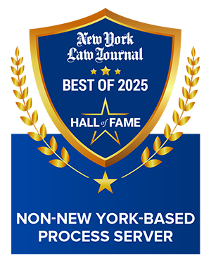 Best of 2025 Hall of Fame - Non-New York-Based Process Server
